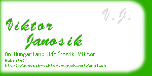 viktor janosik business card